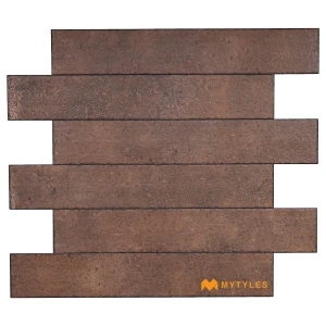 undefined-Manganese Brown Matt Vitrified Rustic Tile Code40652 200x1200mm 5Pc