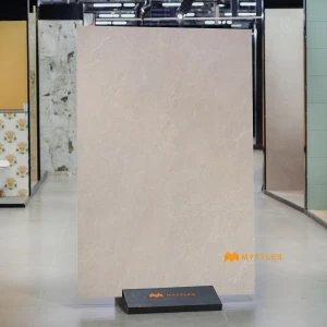 undefined-Corinthian Beige Marble Look Vitrified Slab Tile Code37192
