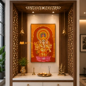 undefined-Drishti Ganesha Poster Wall Tile Code26046 (300x450mm, Glossy)