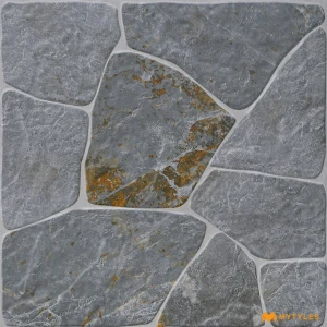 undefined-Vitrified Gray Digital Parking Floor and Wall Tile Code38339 (400x400mm, Matt)