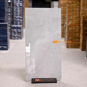 undefined-Vitrified Gray Floor and Wall Tile Code37509 (600x1200mm, Glossy)