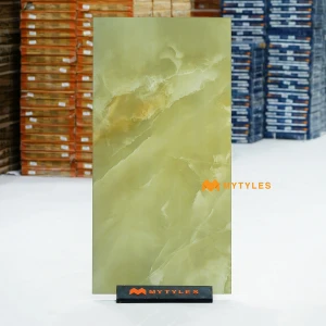 undefined-Olive Green Onyx Matt Marble GVT Tile Code40348 600x1200mm 2Pc
