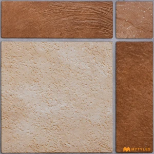 undefined-Vitrified Brown Digital Parking Floor and Wall Tile Code38362 (400x400mm, Matt)