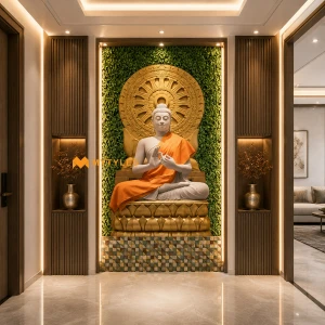 undefined-Poster Wall Tile -Buddha KC-2373 Code21513 (4x6 Feet, Glossy, 3Pcs)