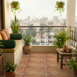 undefined-Porcelain Brown Octagonal Floor and Wall Tile Code35975 (600x600mm, Matt)