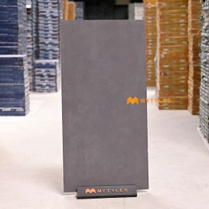 undefined-Vitrified Gray Floor and Wall Tile Code37756 (600x1200mm, Matt)