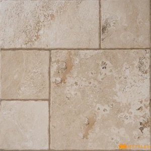 undefined-Riviera Cream Vitrified Digital Parking Tile Code39123 600x600mm 3Pc 12mm