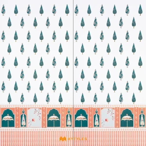 undefined-Cypress Tree Decor Floor and Wall Tile Code38303 (600x1200mm, Glue)