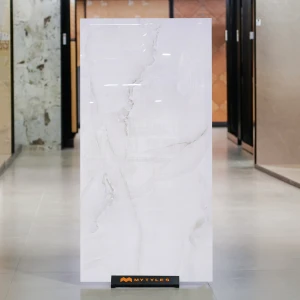 undefined-Statuario Fantastico Marble Look Vitrified Slab Tile Code37560