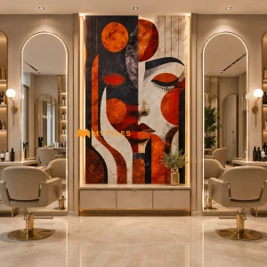 undefined-Vitrified Celestial Woman Poster Wall Tile Code37897 (4x6 Feet, Matt)