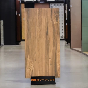 undefined-Vitrified Brown Wooden Floor and Wall Tile Code36991 (600x1200mm, Matt)