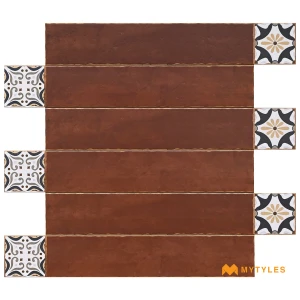 undefined-Porcelain Wooden Plank Tile Code18598 (150x900mm, Matt)