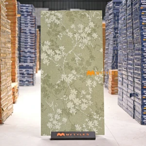 undefined-Biophilic Blossom Green Matt Tropical GVT Tile Code38908 600x1200mm 2Pc