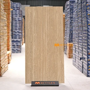 undefined-Rapolano Brown Matt Travertine GVT Tile Code38916 600x1200mm 2Pc