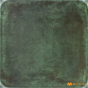undefined-Moss Green Matt Octagonal Vitrified Tile Code39473 600x600mm Pack 4Pc