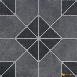 undefined-Vitrified Gray Digital Parking Floor and Wall Tile Code38374 (400x400mm, Matt)
