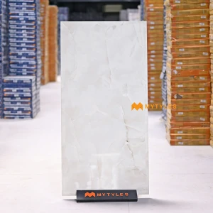 undefined-Vitrified White Floor and Wall Tile Code37492 (600x1200mm, Glossy)