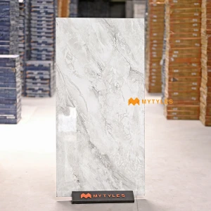 undefined-Vitrified White Floor and Wall Tile Code37513 (600x1200mm, Glossy)