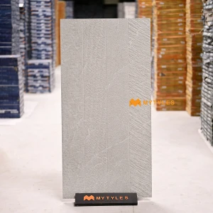 undefined-Vitrified White Textured Wall Tile Code36945 (600x1200mm, Matt)