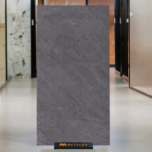 undefined-Vitrified Gray Slab Floor and Wall Tile Code37587 (800x1600mm, GHR)