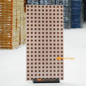 undefined-Red Geometric Box Matt Vitrified Tile Code39193 600x1200mm