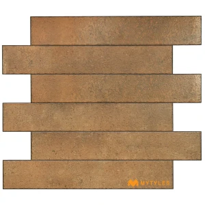 undefined-Warm Clay Brown Matt Vitrified Rustic Tile Code40651 200x1200mm 5Pc