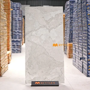 undefined-Graffito Gray Matt Marble GVT Tile Code38899 600x1200mm 2Pc